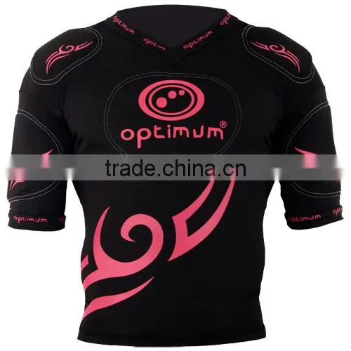 Custom Rugby Protection Padded Top Short American Football Pro Combat Compression Gear Padded Protection Wear photo-6