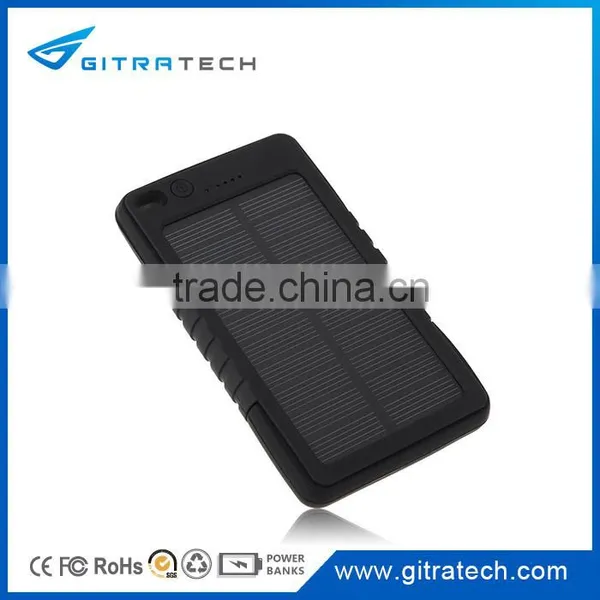Waterproof Solar Power Bank Solar Portable Charger 5000mAh 8000mAh Cellphone Solar Chagers photo-4