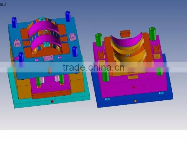 Plastic Injection Mold Manufacture Custom Made Plastic Double Curve Optical Lens Goggles Mould Naked Glasses