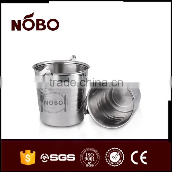 Champagne Stainless Steel Ice Bucket With Portable Handle photo-3