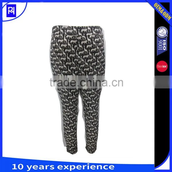 Casual Silk Printed Trousers photo-2