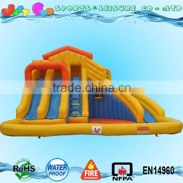 Giant Inflatable Water Slide for Adults , Large Screamer Water Slide With Pool for Sale photo-2