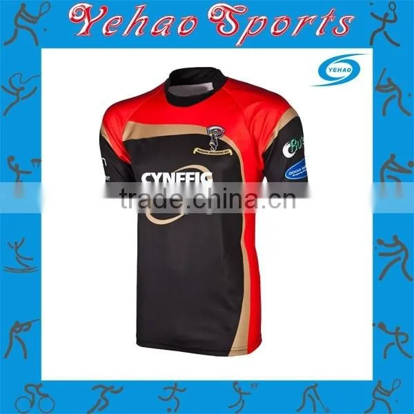 Professional Athletes Wholesale Dry Fit Sublimated Rugby Jersey photo-3