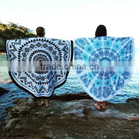 Round Beach Towel in Stock