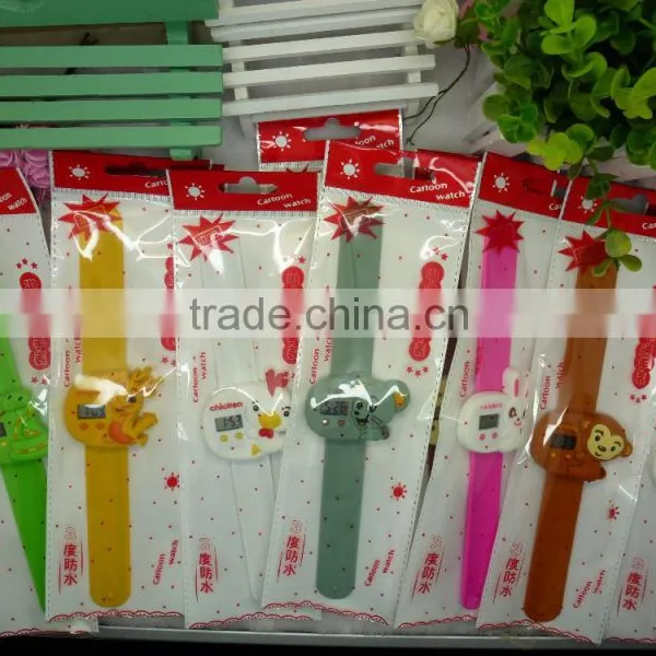Digital Silicone Snow White Slap Band Watches photo-2