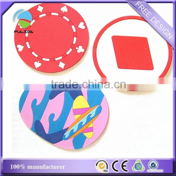 Buy Rubber Soft Pvc Casino Used Poker Play Cards Souvenir Cup Mat