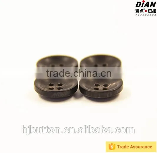 2016 DIAN Round Shape Eco-Friendly Washable Concave Surface Real Clothing Horn Button for Suits