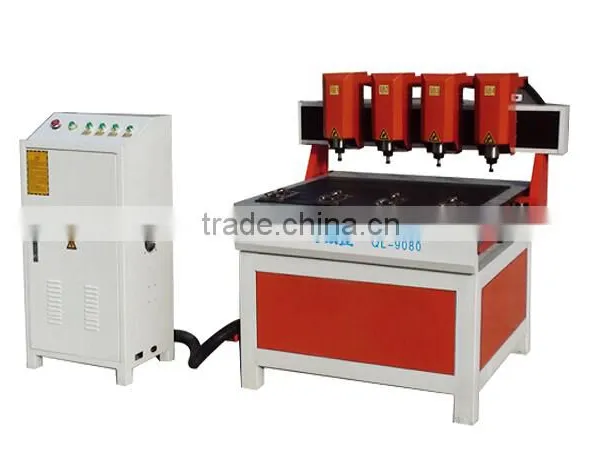 Hot Sale QL- 9080 Independent 4 Spindles 3d Rotary Carving Cnc Router Wood Price Good photo-4