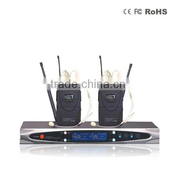 Double Handheld Wireless Microphone for Stage photo-2