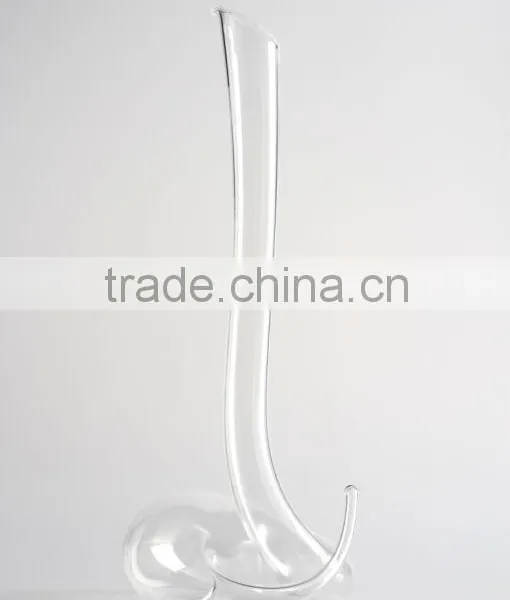 Large Modern Blown Glass Wine Carafe / Water Jug
