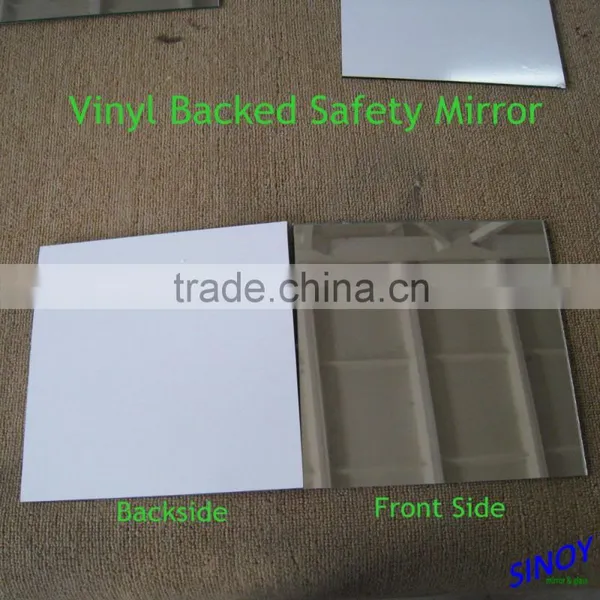 4mm Vinyl Safety Backing Silver Mirror Glass CAT-I Film and CAT-II Film photo-6