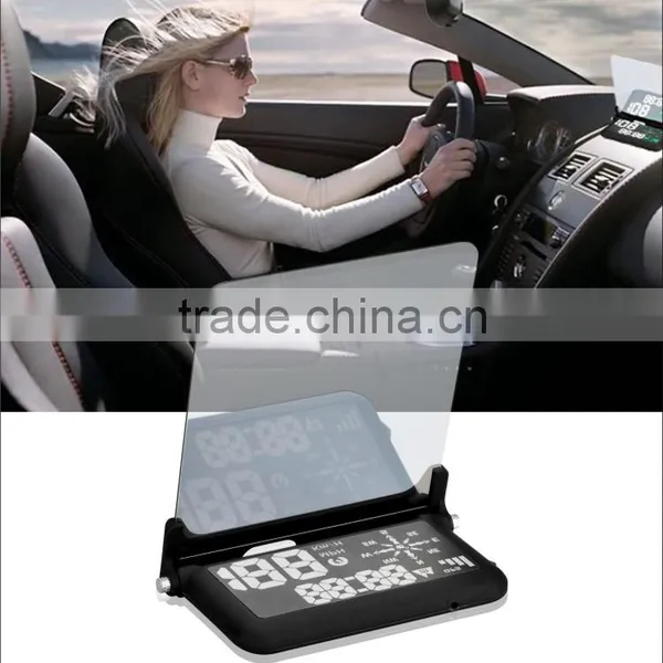 Car GPS HUD Head UP Display in Digital Display For Automotive, HUD GPS Navigation, CE/FCC/ROHS With High Quality photo-2