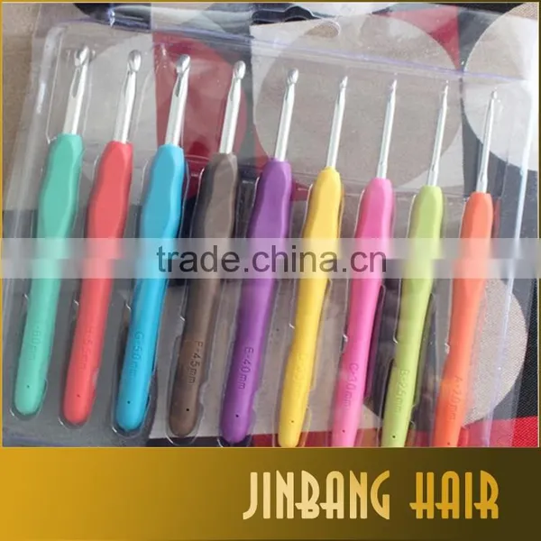 2016 New Plastic Handle Crochet Hook Set Knitting Needle Crochet Hook Aluminum Crochet Hook Set With Plastic Case photo-4