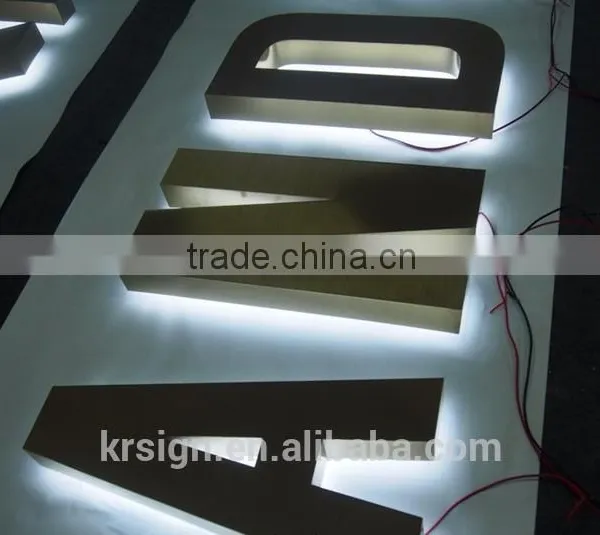 Custom Wall Back Lighted LED Alphabet Letter Backlit 3D Sign photo-5