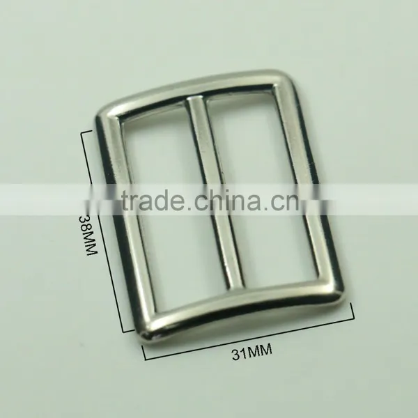 Eco-friendly Zinc Alloy Fashion Metal Curved Tri-glide Buckle for 38mm Belts photo-2