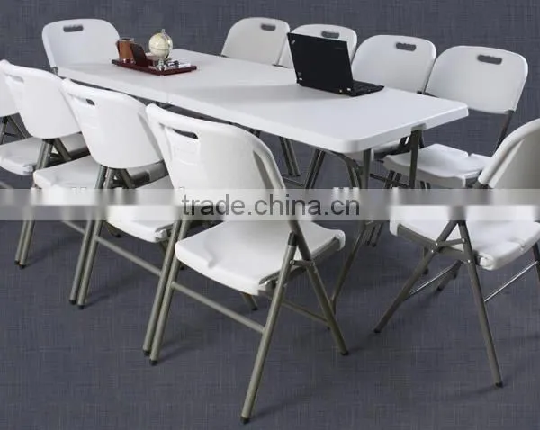 60-Inch Length Blow Molded Plastic Folding Table photo-2