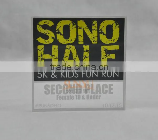 The First Place Honour Acrylic Award Plaque Back Printing photo-4