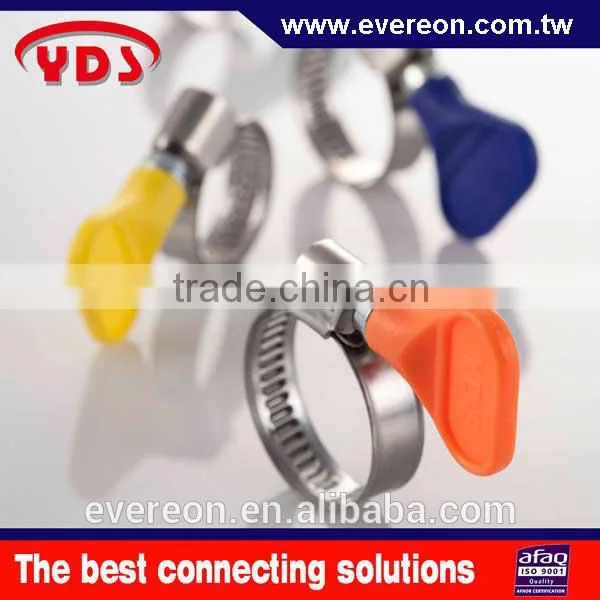 Stainless Steel Hose Clamp With Handle Garden Turn Handle Clamp