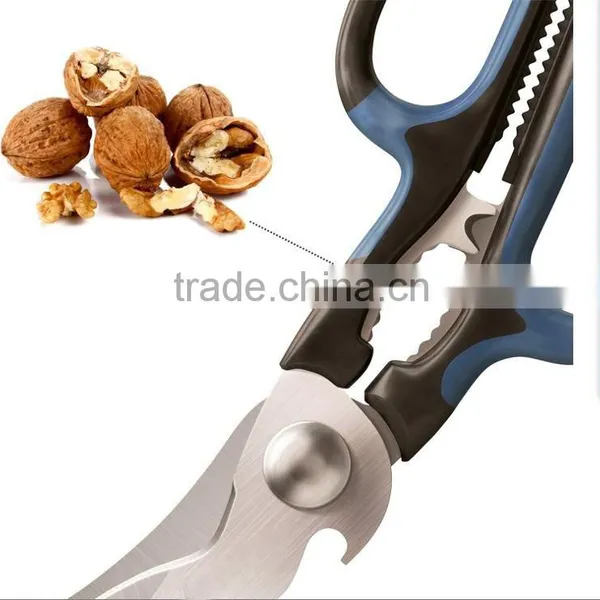 Multi Function 5-in-1 Scissors 5 in 1 Scissors Kitchen Bottle Open Nutcracker Garlic Crush photo-4