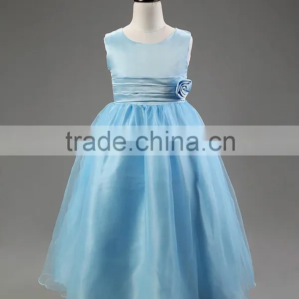 Fashion New Designs Handmade Charming Child Evening Dress Noble Girl Maxi Dress TR-WS07 photo-4