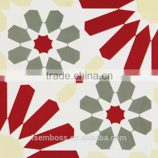 200*200mm Red Color Moroccan Decorative Wall Tile Non-slip Kitchen Floor Tile photo-3