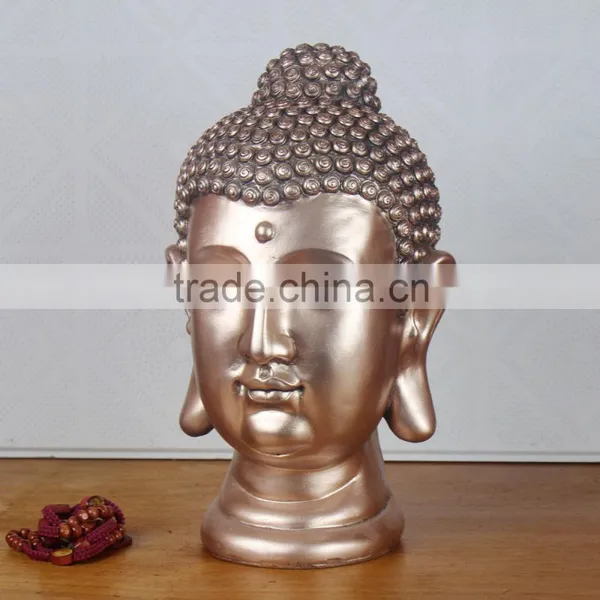 Hot Sale Desktop Decoration Bronze Buddha Head For Sale photo-4