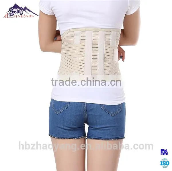 Breathable Double Pull Neoprene Lumbar Support Belt for Back Pain Relief photo-3