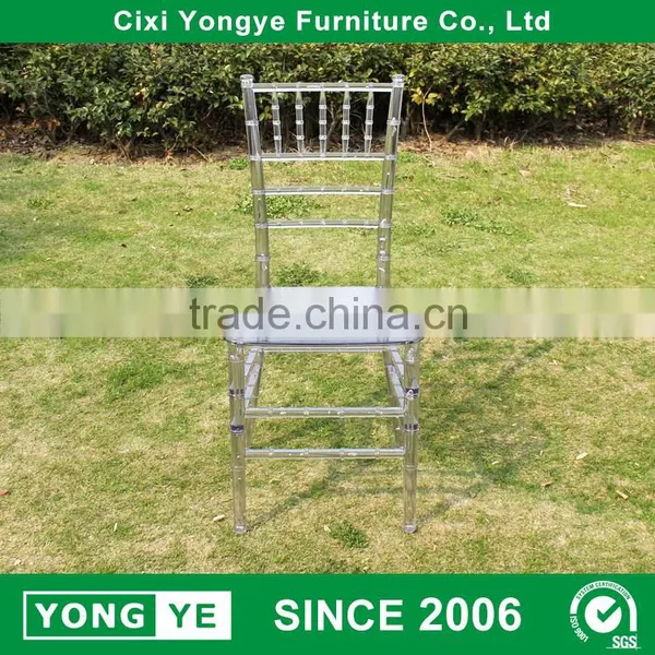 Clear Plexi Wedding Stacking Resin Chiavari Chair