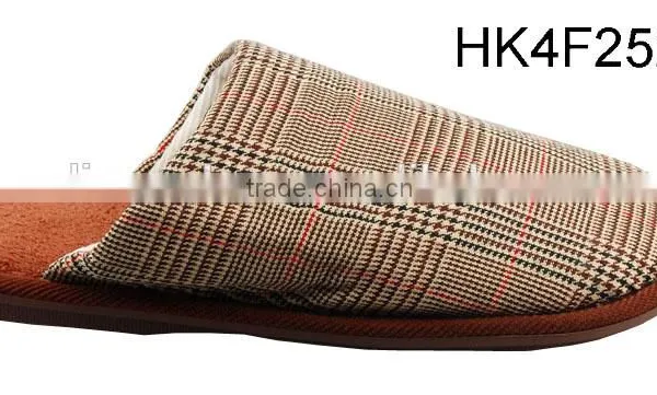 2015 Jinjiang Quality Soft Cotton Fabric Man Bathroon Slipper Wholesale