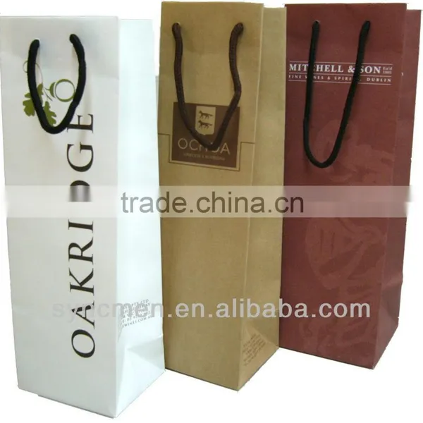 High Quality Bottle Paper Bag Wholesale (120 Gsm) photo-6