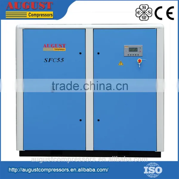 CE Approved 55KW 75HP 7 bar AUGUST Screw Electric AC Power Compressor