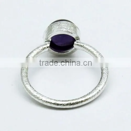Classic Passion !! Purple Amethyst 925 Sterling Silver Ring, Silver Jewelry Supplier India, 925 Sterling Silver Jewelry photo-5