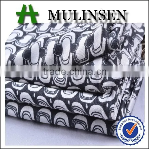 Mulinsen Textile New Design 50D*50D Woven Polyester Twist Satin Scarf Fabric