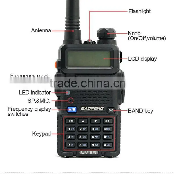 BaoFeng UV5R Two Way Radio 136-174/400-520 MHz VHF/UHF Ham Radio Baofeng UV-5R photo-3