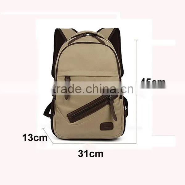 Men's Vintage Canvas Travel Backpack School Rucksack Satchel Bag Quality Choice photo-2