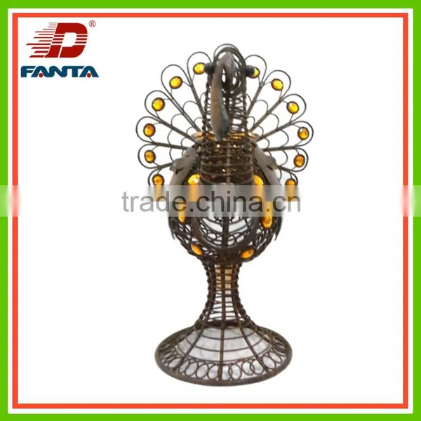 Whimsical Thanksgiving Decoration Metal Turkey Tealight Holder