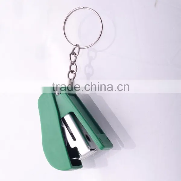 >>>2016 Colorful High Quality Unisex Gift Stapler Keychain Useful Convinient Book Stereo Key Holder/ photo-4