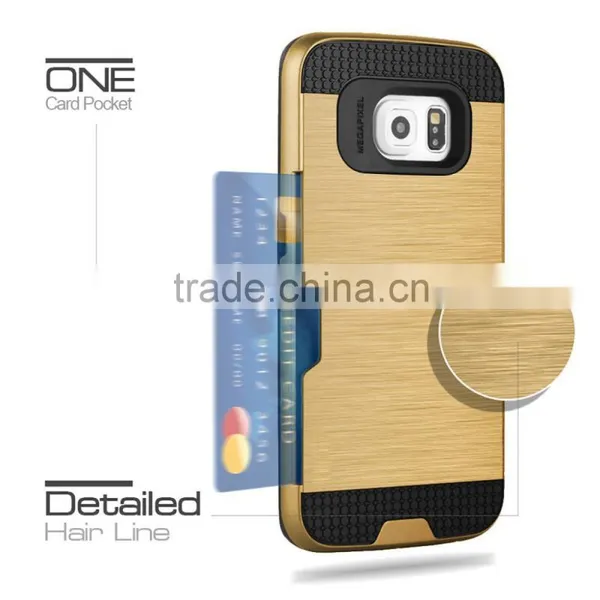 C&T Card Slots Dual Layer Armor Protective Hybrid Wallet Case Cover for Samsung Galaxy J7 2016 photo-4