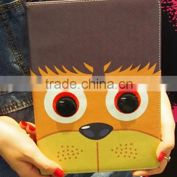 3D Embroidered Leather Case For Ipad, Fashion Design Customer Cases for Ipad photo-5