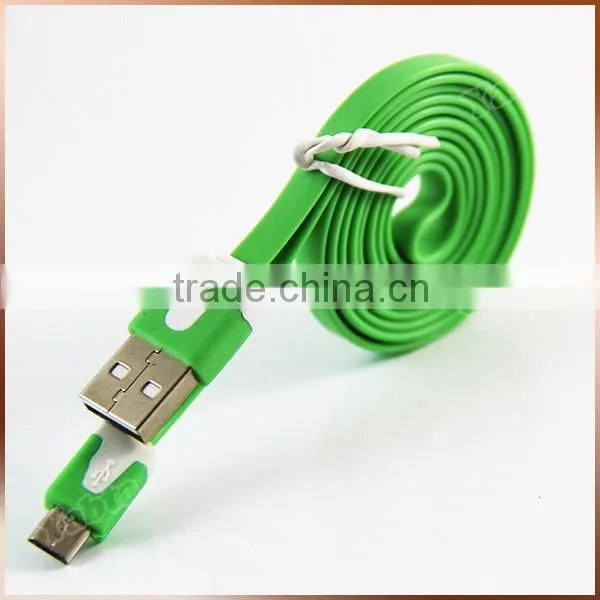 1M Android Phone Charge Sync Cable 5 Pin Micro USB Charger Cable Flat