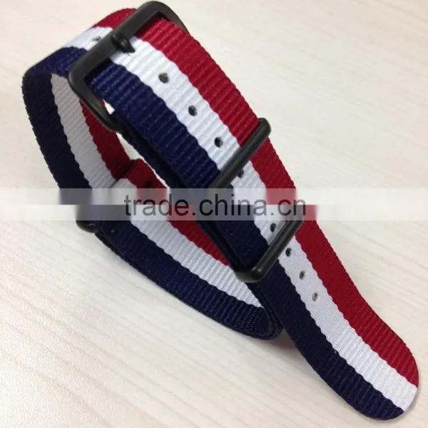 Wholesale French Flag Nato Nylon Watch Band With Pvd Hardware photo-4