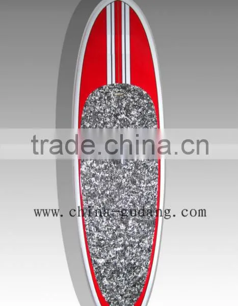 Red Stripe Design Fiberglass Stand up Paddle Board