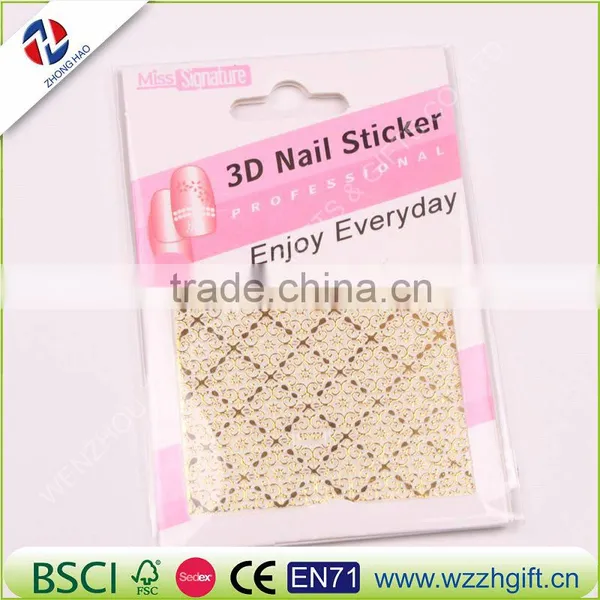 3d Nail Stickers Beauty Gold Design Brand Nail Art Charms Manicure Bronzing Decals Decorations Tools photo-5