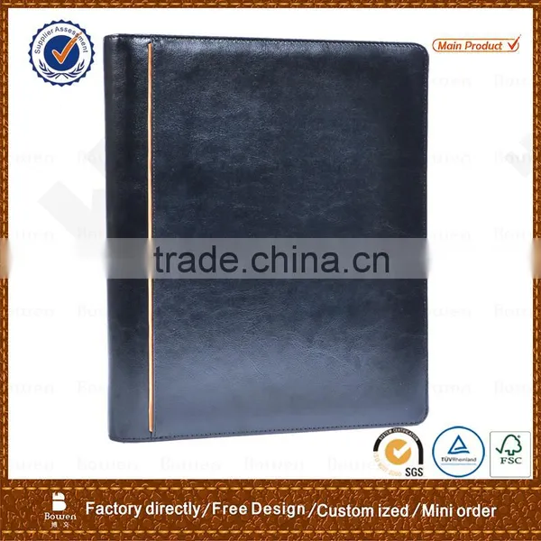 Leather document folder/ 4 ring binder folder