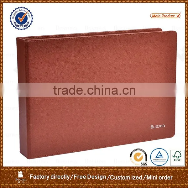 PU Cover Document File Folder&A4 Leather Folder&file Folder With Ring Binder photo-2