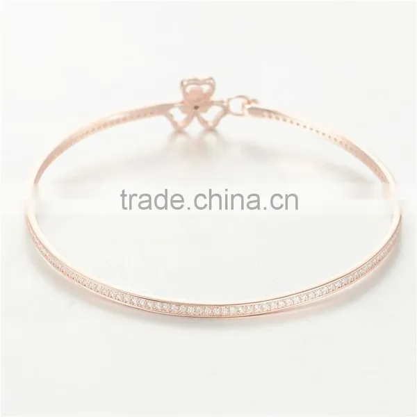 Latest Design Daily Wear Bangle Simple Gold Bangle Bracelet Clover Designs PB001A photo-5
