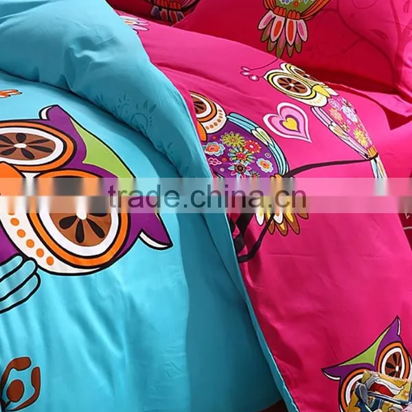 Nantong Supplier Owl Bedding Set , 3d Bedding Sets Comforter/duvet/quilt Cover Bed Sheet photo-2
