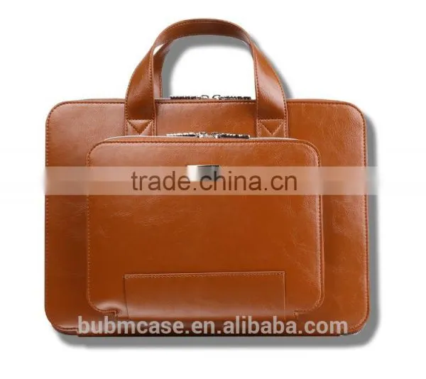 BUBM 2016 PU Leather For MacBook Air Bag Coffee Grey Beige Color for Your Choose photo-3
