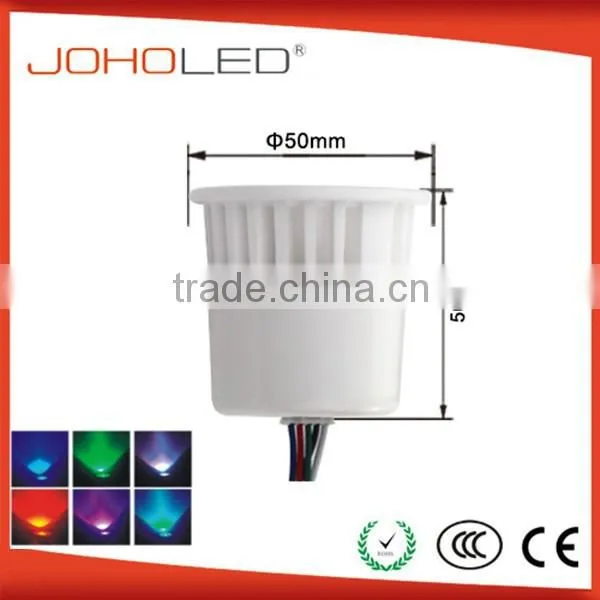 CE ROHS 12V 3W CERAMICS RGB LIGHT DMX-RGB50D COLOR CHANGING RGB SPOTLIGHT photo-1