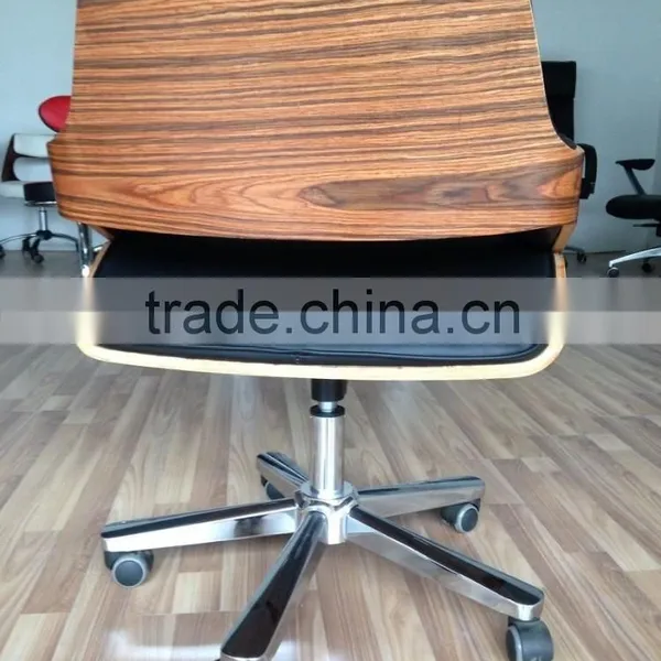 TOP Sale Office Chair With Rosewood Seat Frame Design Midium Back Office Chair, Swivel Office Furniture on Sale photo-4
